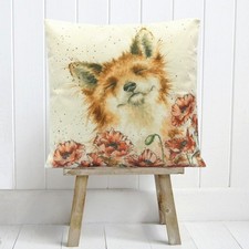 Fox Poppy Cushion Cover