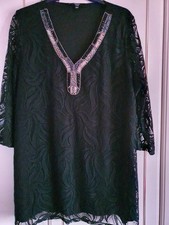 Joanna Hope Black Lacy Top