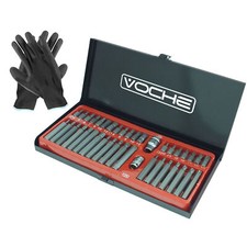 VOCHE 40PC 1/2" 3/8" DR HEX SPLINE TORX IMPACT SOCKET SET + METAL CASE + GLOVES