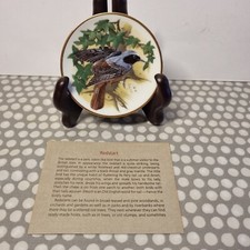 Franklin Porcelain 1981 Mini Plate. Songbirds of the World. "Redstart"
