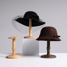 Vintage wood mannequin - wood, hat