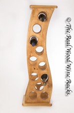 New Real Wood Wine Rack / Bottle Storage, 11 Bottles, Flamingo 11, Kitchen / Bar