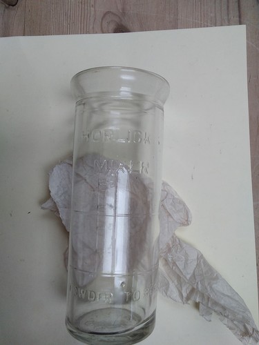 Horlicks vintage glass mixer - horlicks,