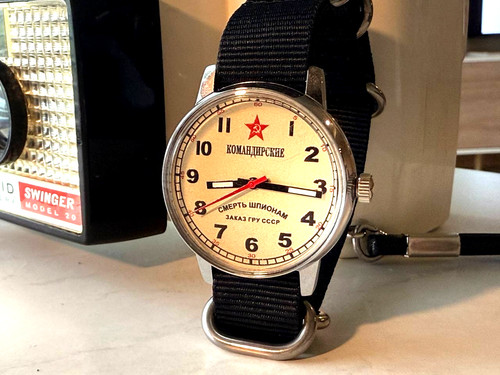 Soviet wristwatch komandirskie - soviet,