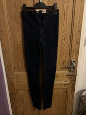 Women’s Dark Blue High Wasted Skinny Denim Jeans Uk6 Euro 34 From Denim Co