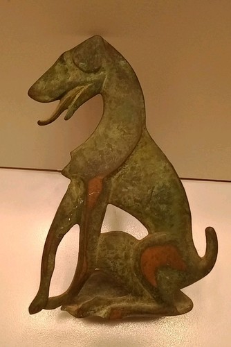 Greyhound dog bronze brass - greyhound,