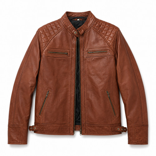 Men cognac brown - brown, real