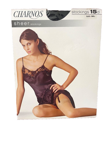 Charnos sheer black - black, stockings