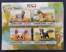 Sierra Leone 2017 / Fauna - Dogs -  	Neapolitan Mastiff, 	Leonberger... / 4v ms