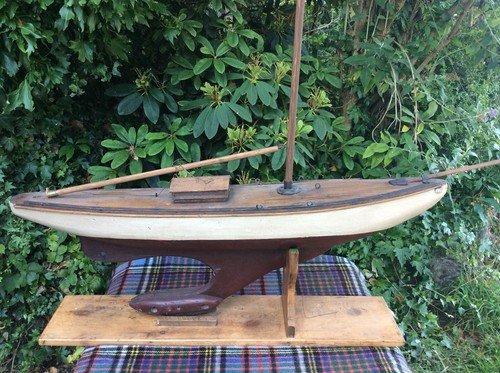 Antique pond yacht - antique,