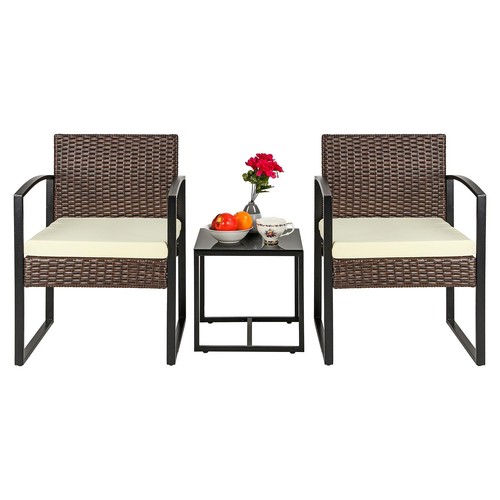 Piece rattan bistro patio - piece,