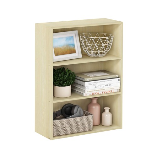 Furinno pasir tier bookshelf - 3-tier,