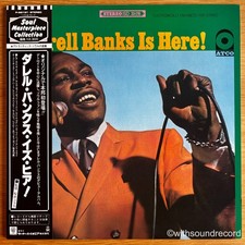 DARRELL BANKS Is Here! JAPAN PROMO REISSUE LP W/OBI 1981 ATCO P-8618T