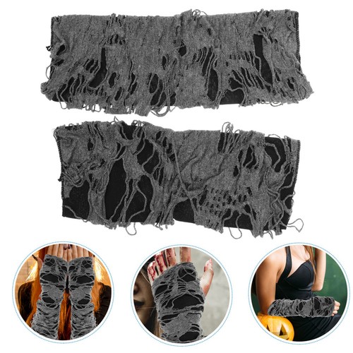 Goth fingerless gloves - goth,