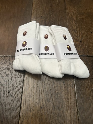 Bathing ape white socks - ape,