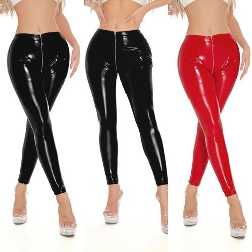 Womens wetlook leather - womens,