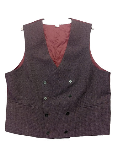 Noak mens burgundy waistcoat - noak,