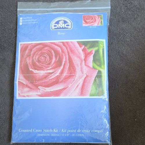 Dmc rose counted cross stitch - rose,