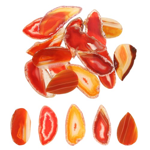 Agate light table slices red - agate,
