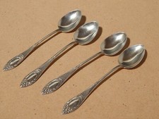 Antique Set Of 4 Silver Spoons