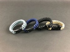 6x Paracord Survival Bracelets, 7 Strand Wristband Camping Emergency 550lb