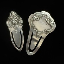 Antique Silver Reed & Barton Cornucopia / Wallace Grand Baroque  Bookmarks 925