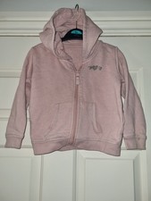 Girls Matalan Pink Heart Patterned Zip Up Jacket~age 2-3 Years
