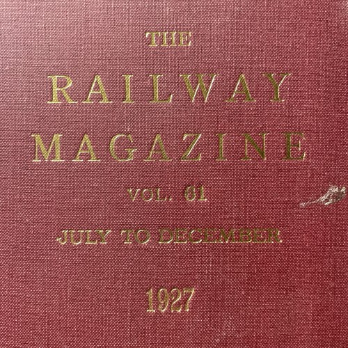 The railway magazine bound - railway,