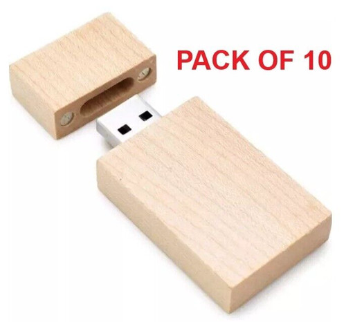 Pack 16gb wooden - pack, of