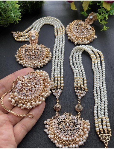 Pakistani bridal jewelry set - pakistani,