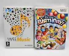 Wii It's My Birthday Party In A Box And Wii Music Bundle Nintendo Complete 