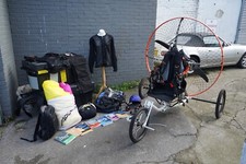 An Airone Pro Paramotor Trike, with Minari Engine, plus Accessories etc