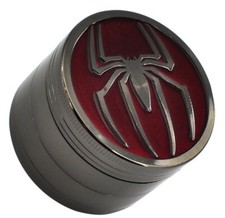 Metal Tobacco / Herb Grinder Spider Design 4 Layers