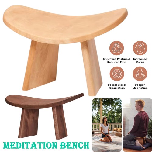 Wooden meditation stool yoga - wooden,