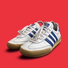 Adidas Originals Jeans MK2 White/Blue Size 8 Trainers Handball Spezial Samba Rom