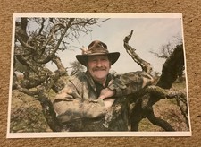 Wildlife Filmmaker JOHNNY KINGDOM hand signed Signature (on photocopy image)