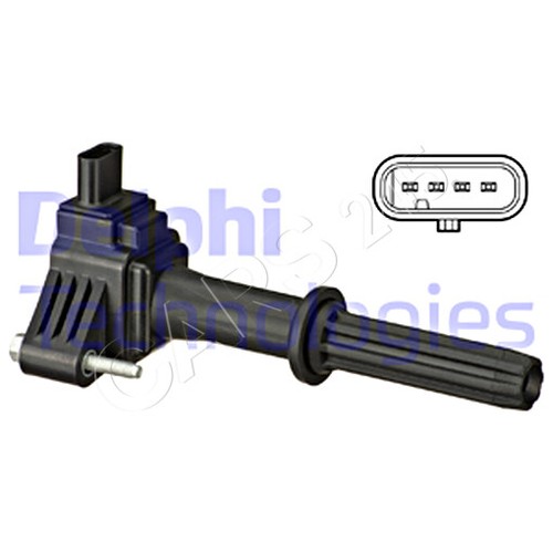 Ignition coil delphi - ignition, fits