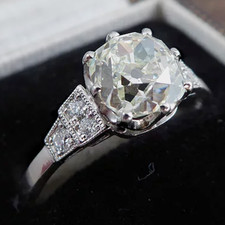 2.24 TCW Cushion Cut Old Mine