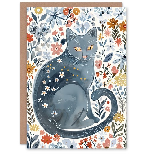 Greeting card cat - greeting,