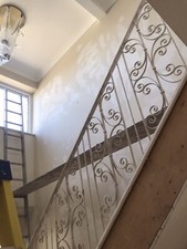 Complete Iron/wrought Iron staircase banister 3220 With Landing Banister 2900