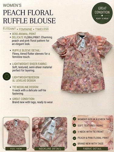 Lipsy london peach pink floral - lipsy,