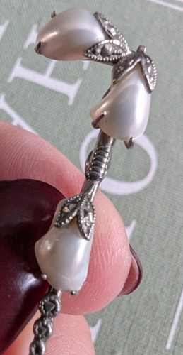 Lovely antique silver pearl - &,