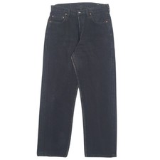 LEVIS 517 Jeans Boot Cut Fit Black Denim Trousers Mens Vintage 90s W32 L30