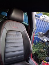 2014 VW VOLKSWAGEN SCIROCCO MK3 NSF PASSENGER SIDE FRONT LEFT LEATHER SEAT