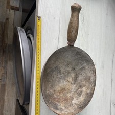 Antique Feed Scoop With Wooden Handle
