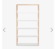 CASE LAP SHELVING TALL, OAK , 1,9m