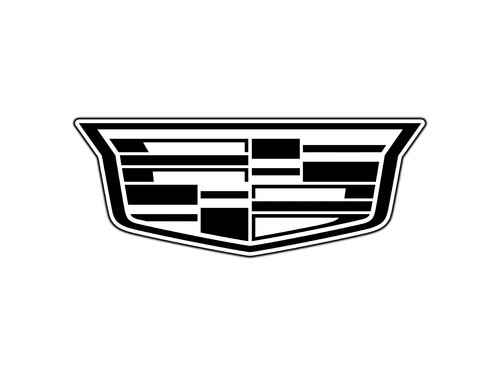 Cadillac black and white - black, logo