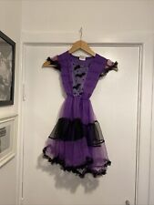 Girls Purple & Black Halloween/Bat Dress  Size 110-120cm (Age 4-6)