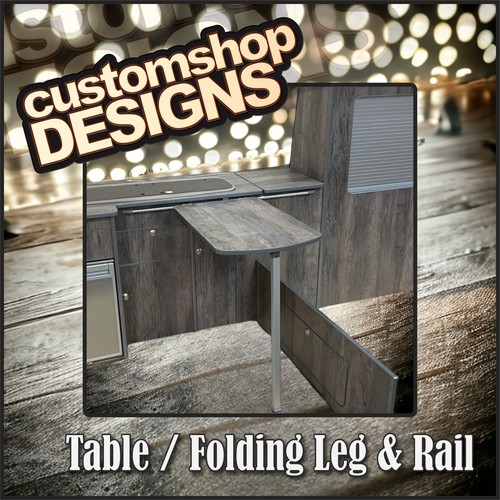 Campervan table folding - folding, leg
