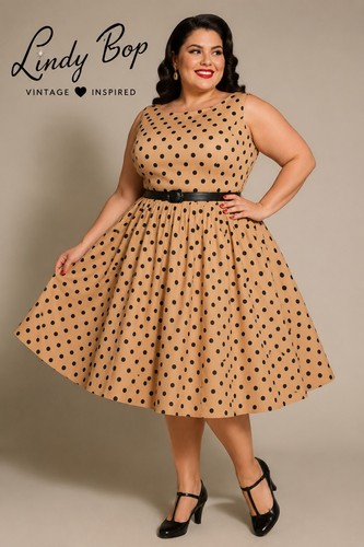 Lindy bop audrey mocha polka - audrey,